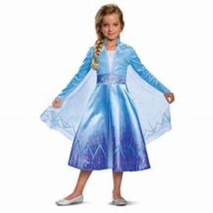 Disney Girls Frozen II Deluxe Elsa Costume NWT